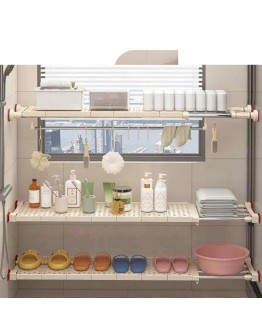 Регулируем рафт за съхранение телескопичен с вендузи прибиращ се 50-80см